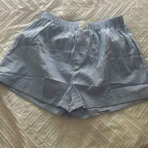 Brand new never worn before pinstripe boxers.